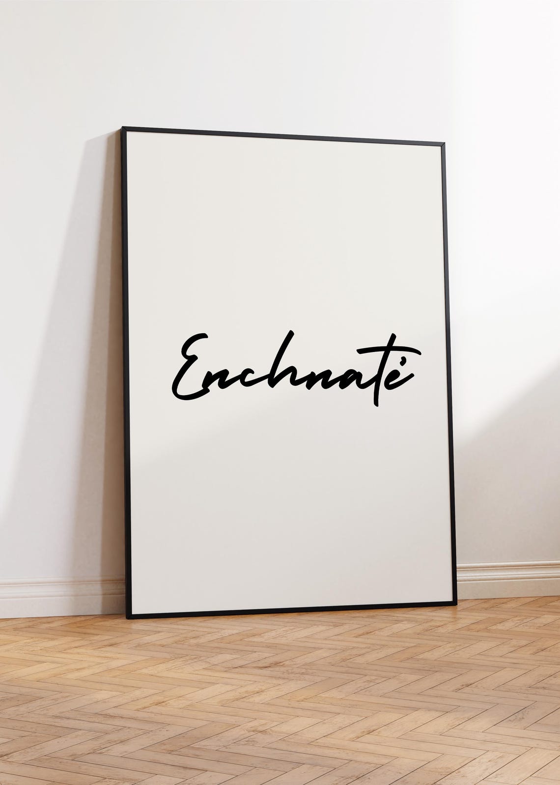 Enchnate French Greeting Flowing Black Script Parisian Chic Poster - Image 3