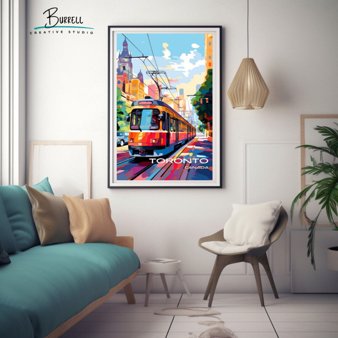 Toronto Ontario Streetcar Travel Poster Art Print - Image 3