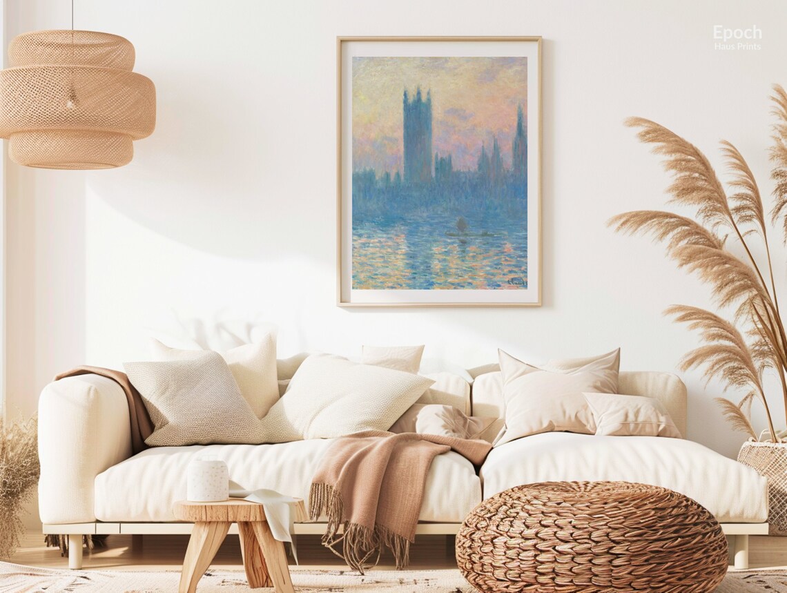 Claude Monet's Houses Of Parliament, Impressionist Art Print - Image 2