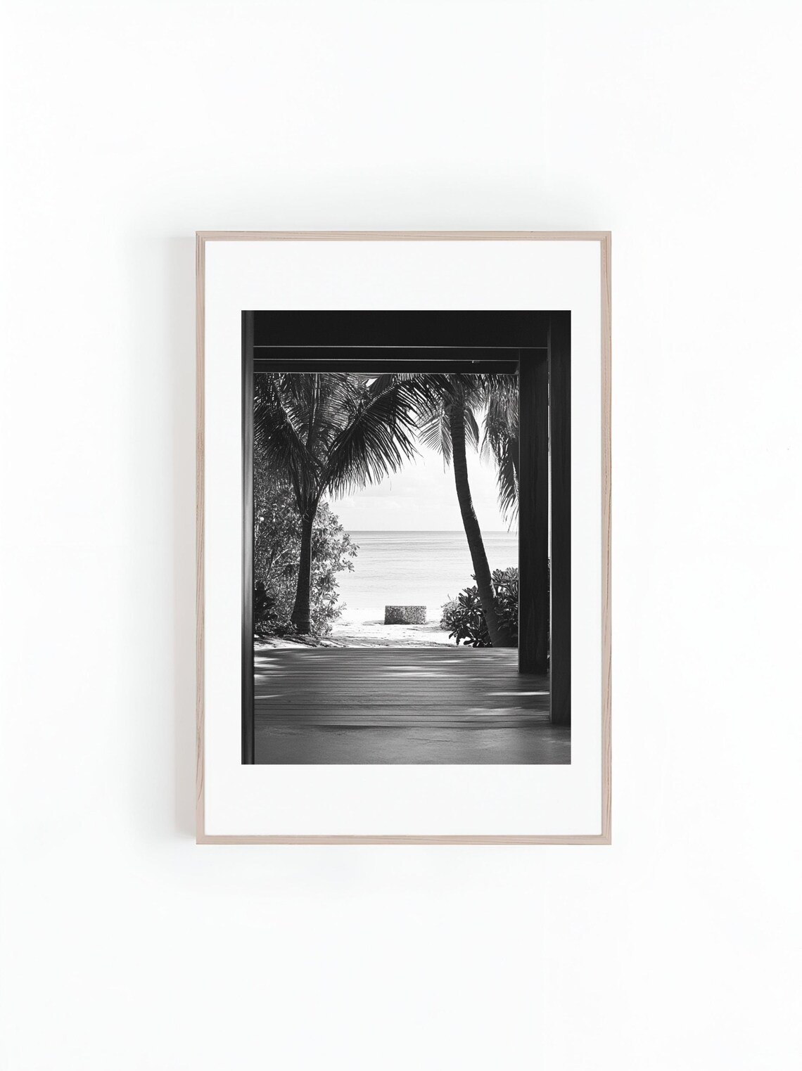 Hallway To Beach, Architecture Art Print
