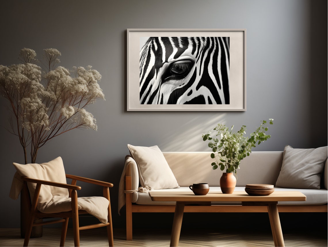 Zebras Eye Wildlife Photo Poster - Image 3