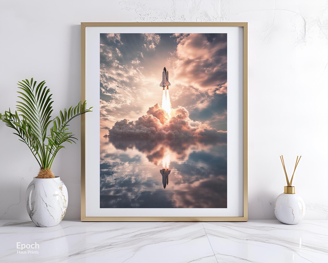 Space Shuttle Launch, NASA Space Photo Print - Image 3