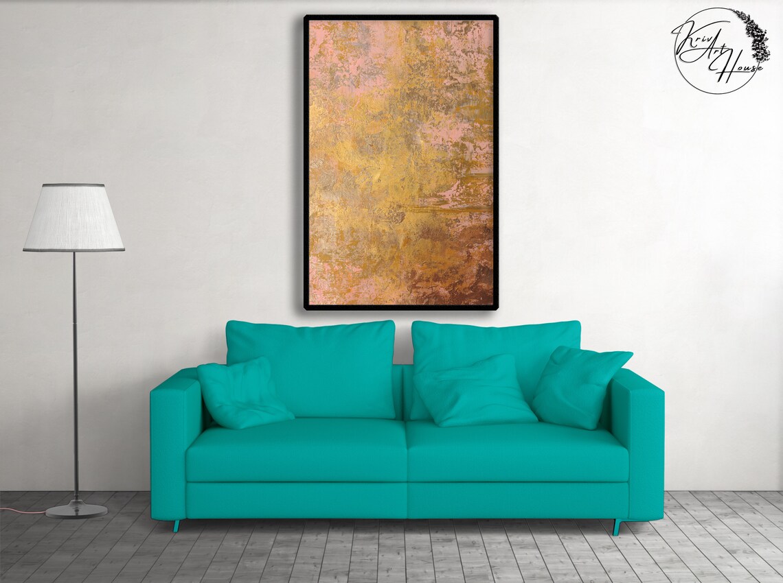 Abstract Textured Acrylic Art Print, Modern Decor - Image 2