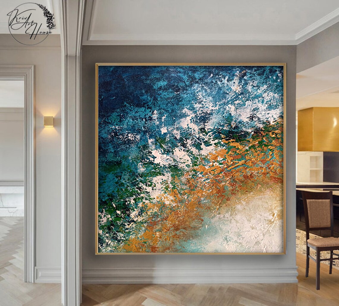 Original Abstract Palette Knife Painting Art Print - Image 3