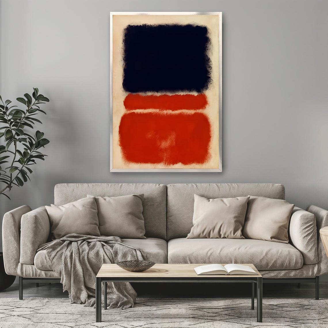 Mark Rothko Black Red Color Field Bold Minimalist Abstract Art Poster - Image 3