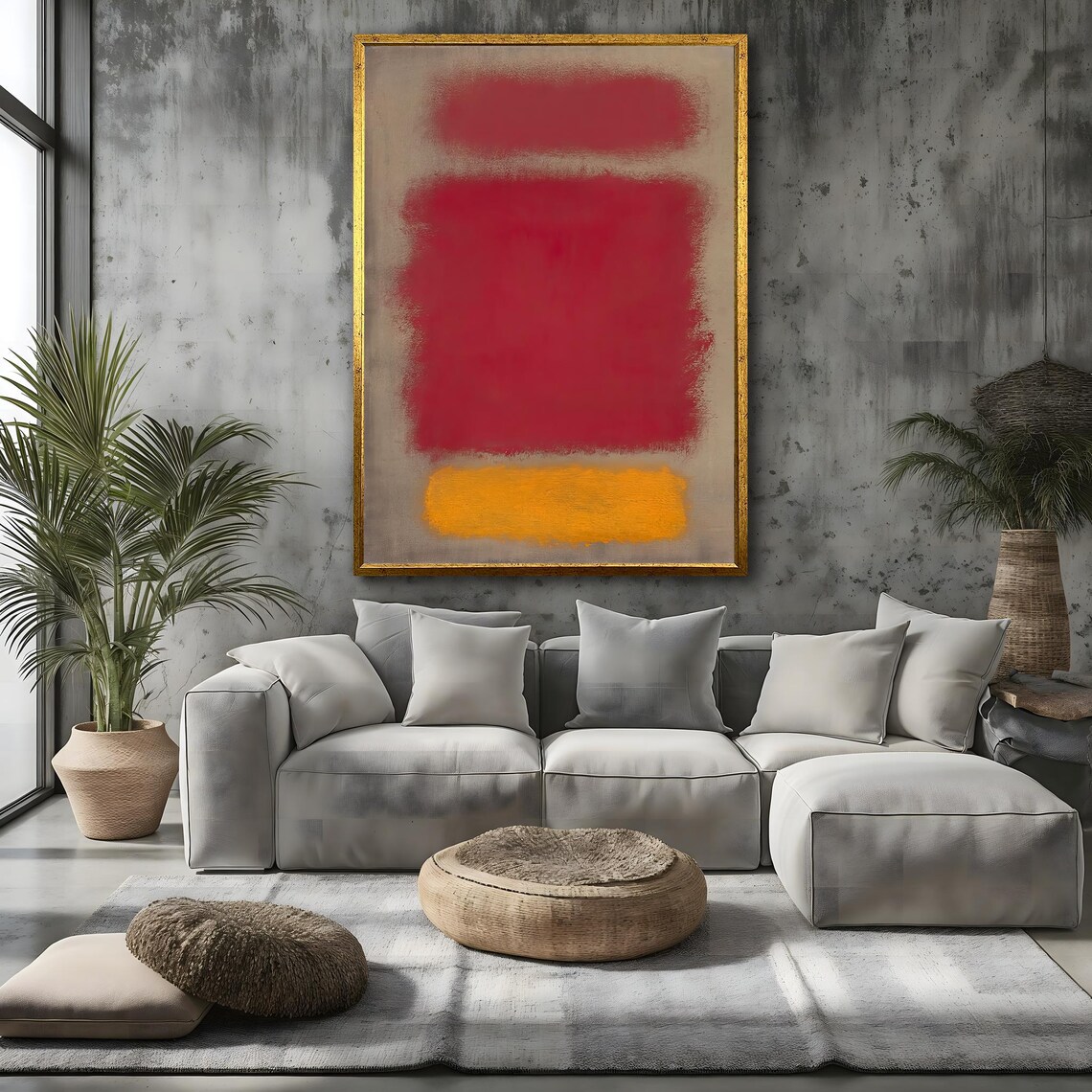 Mark Rothko Red And Yellow Print Modern Home Decor Contemporary Wall Art Famous Rothko Wall Decor Gift - Image 4