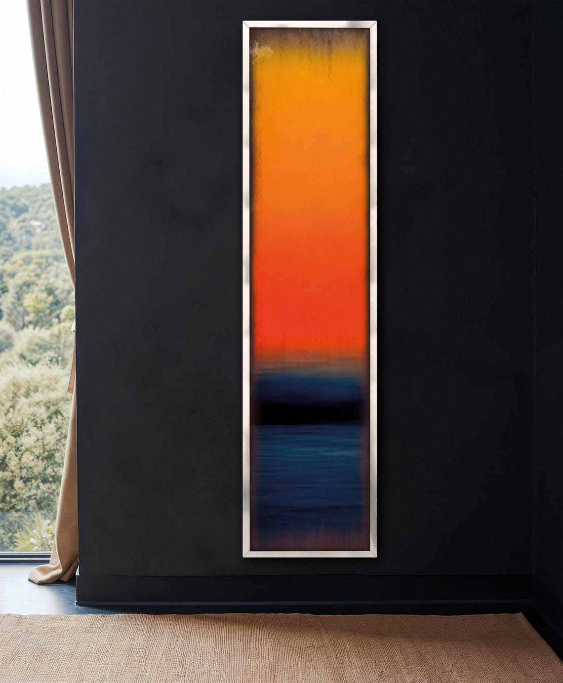 Rothko Style Sunset Gradient Orange Red Blue Abstract Art Poster - Image 4