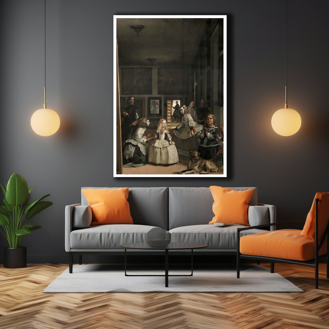 Diego Velzquez Print Las Meninas Reproduction Wall Art Framed Ready To Hang Framed Artwork Unique Gift - Image 3