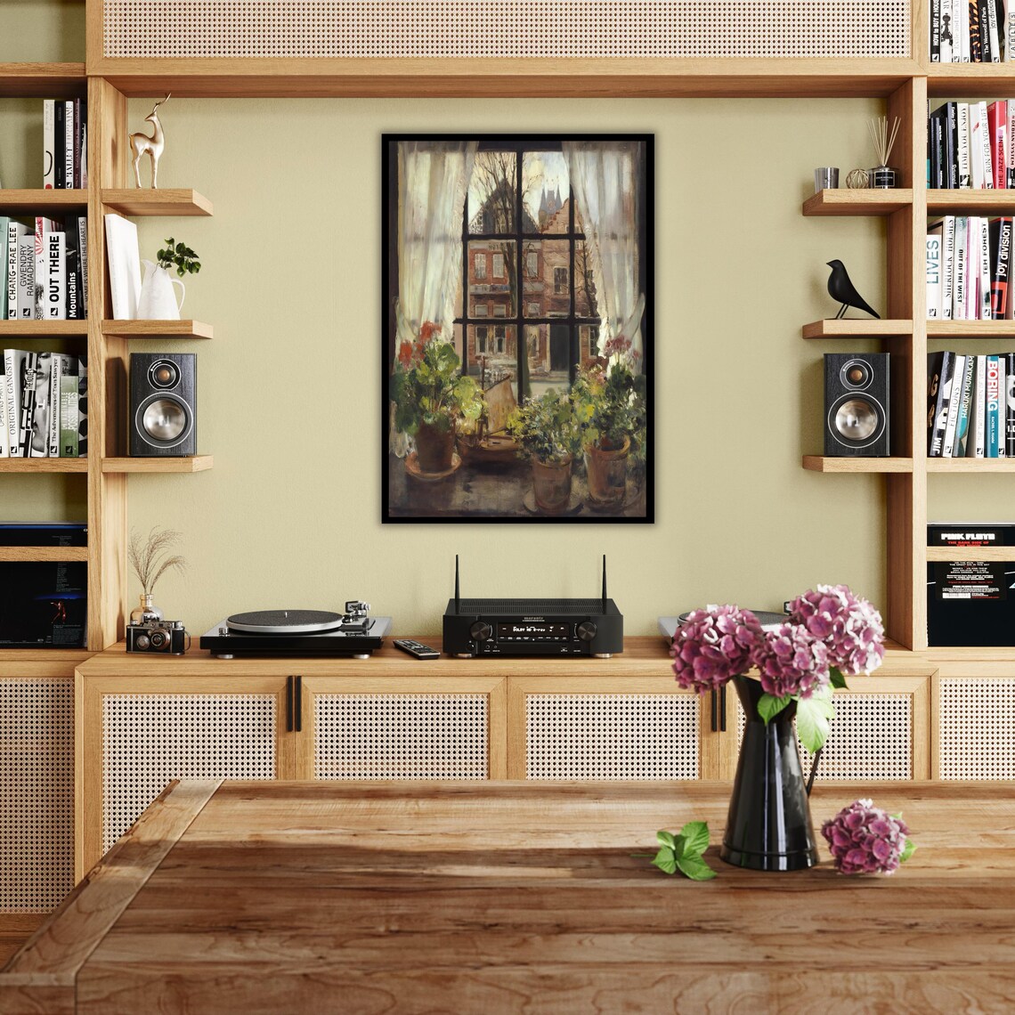 Fake Window Street View 3d Print Realistic Landscape Art Ready To Hang Wall Decor Framed Gift - Image 2