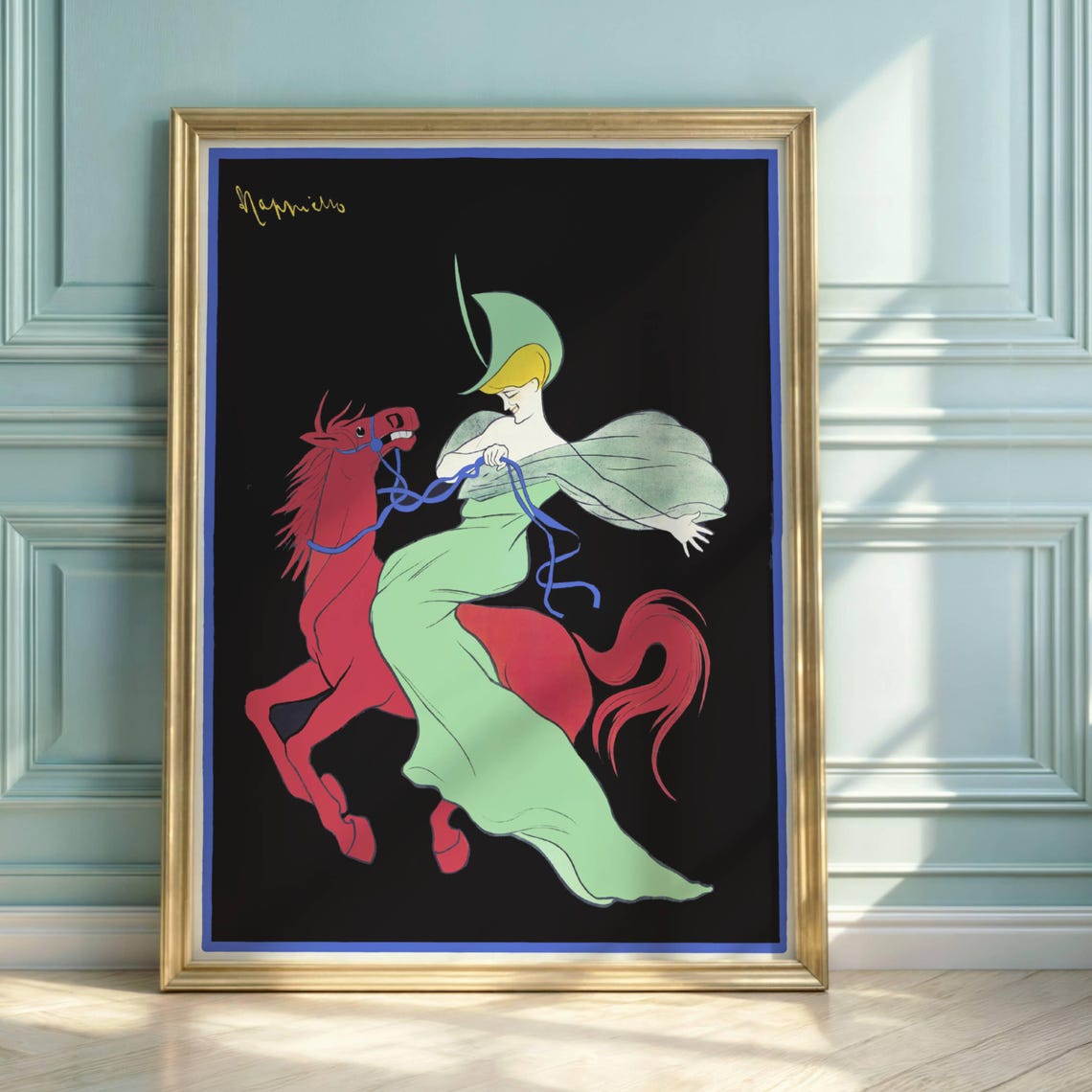 Chocolat Klaus Cappiello Vintage Swiss Chocolate Ad Poster Horse