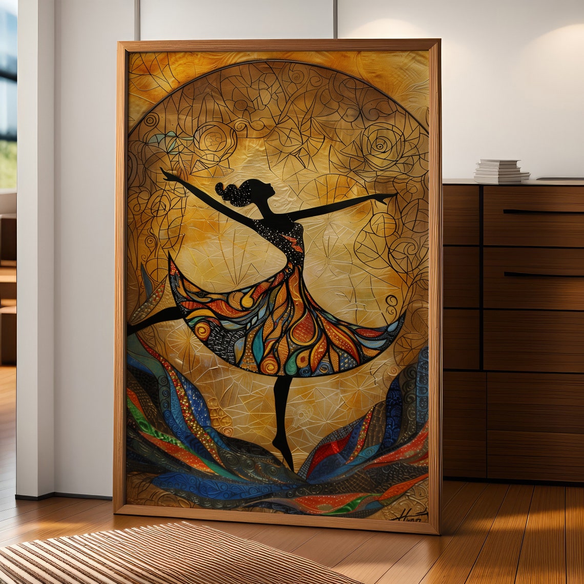 Ballet Dance Ballerina Abstract2 Art Art Modern Wall Decor Art Prints Instant Wall Art - Image 5