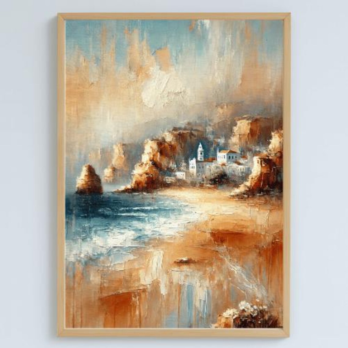 Algarve Portugal Coastal Travel Poster