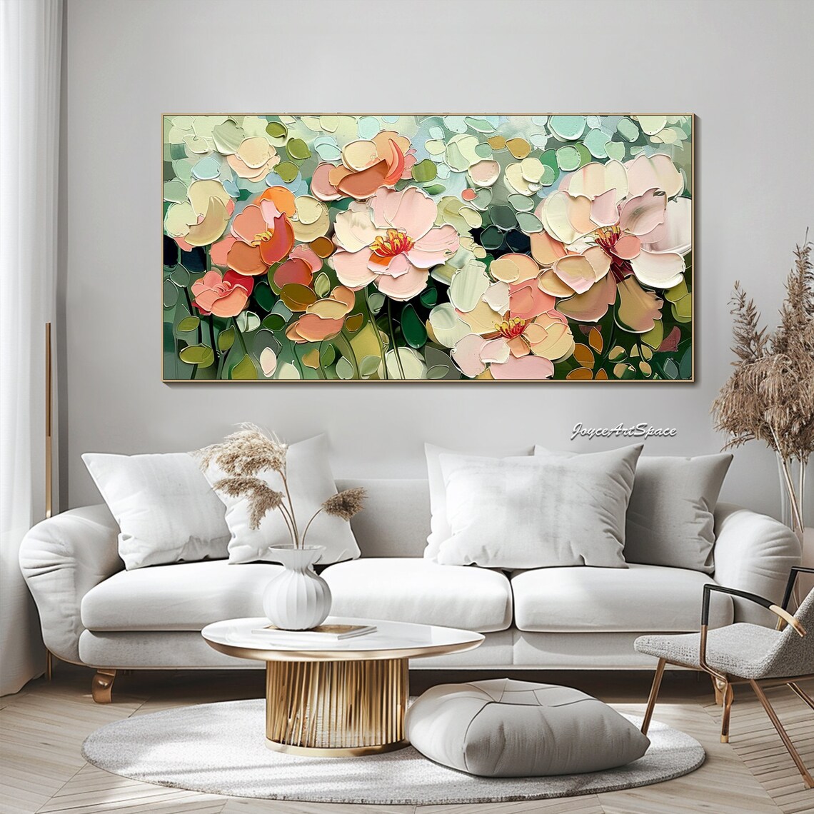 Large Flower Painting, Abstract Floral Art Print - Image 3
