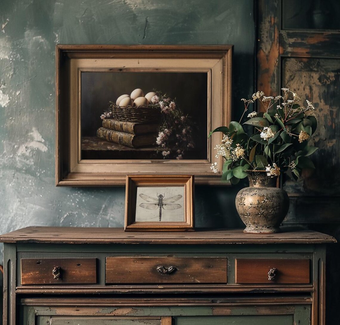 Moody Farmhouse Kitchen Art For Easter Decor - Image 2