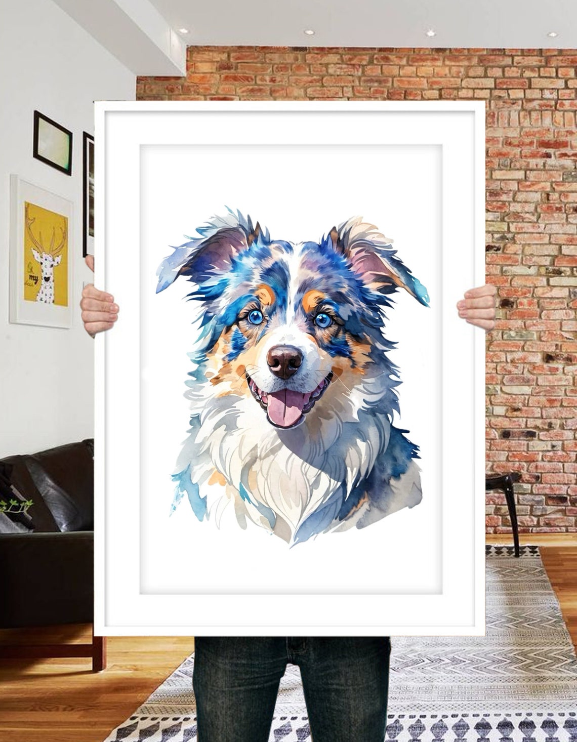 Custom Pet Portrait, Dog Memorial Gift - Image 3