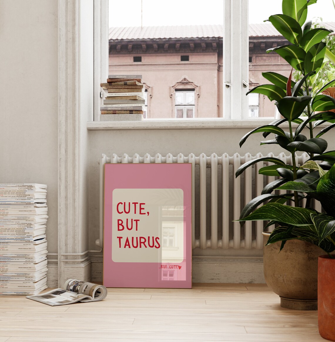 Taurus Zodiac Quote Art, Trendy Dorm Room Decor - Image 2