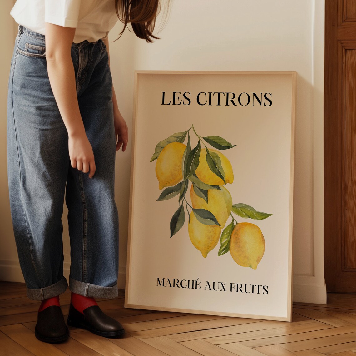Les Citrons Lemon Branch French Fruit Market Botanical Poster - Image 5