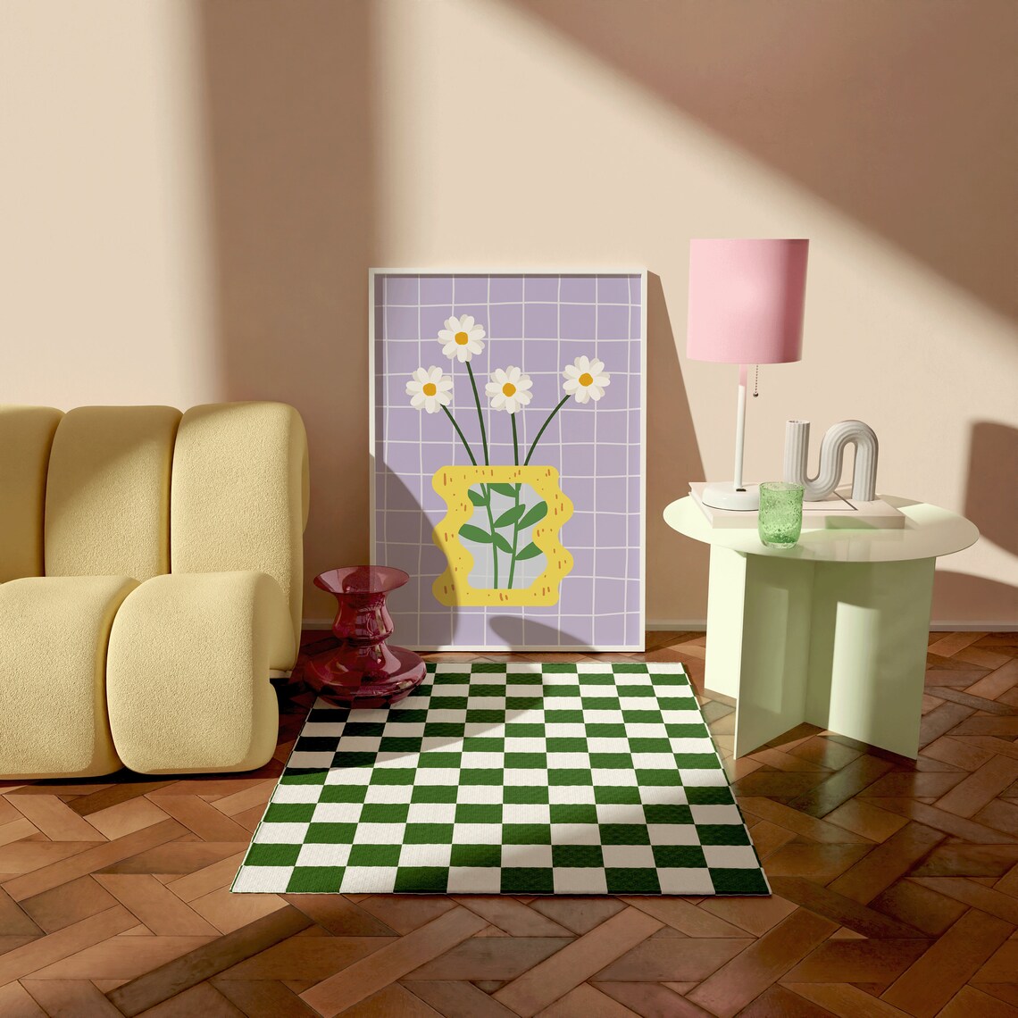 Flower Vase Art Print, Danish Pastel Decor - Image 4