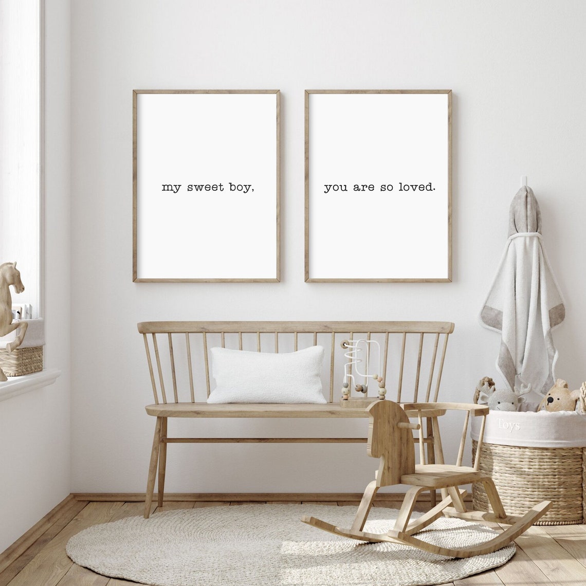 My Sweet Boy Nursery Quote Art Print - Image 3