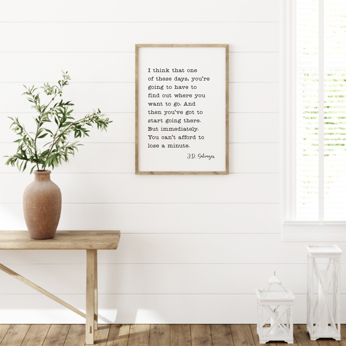 J.D. Salinger Quote Book Lovers Art Print, Gift - Image 3