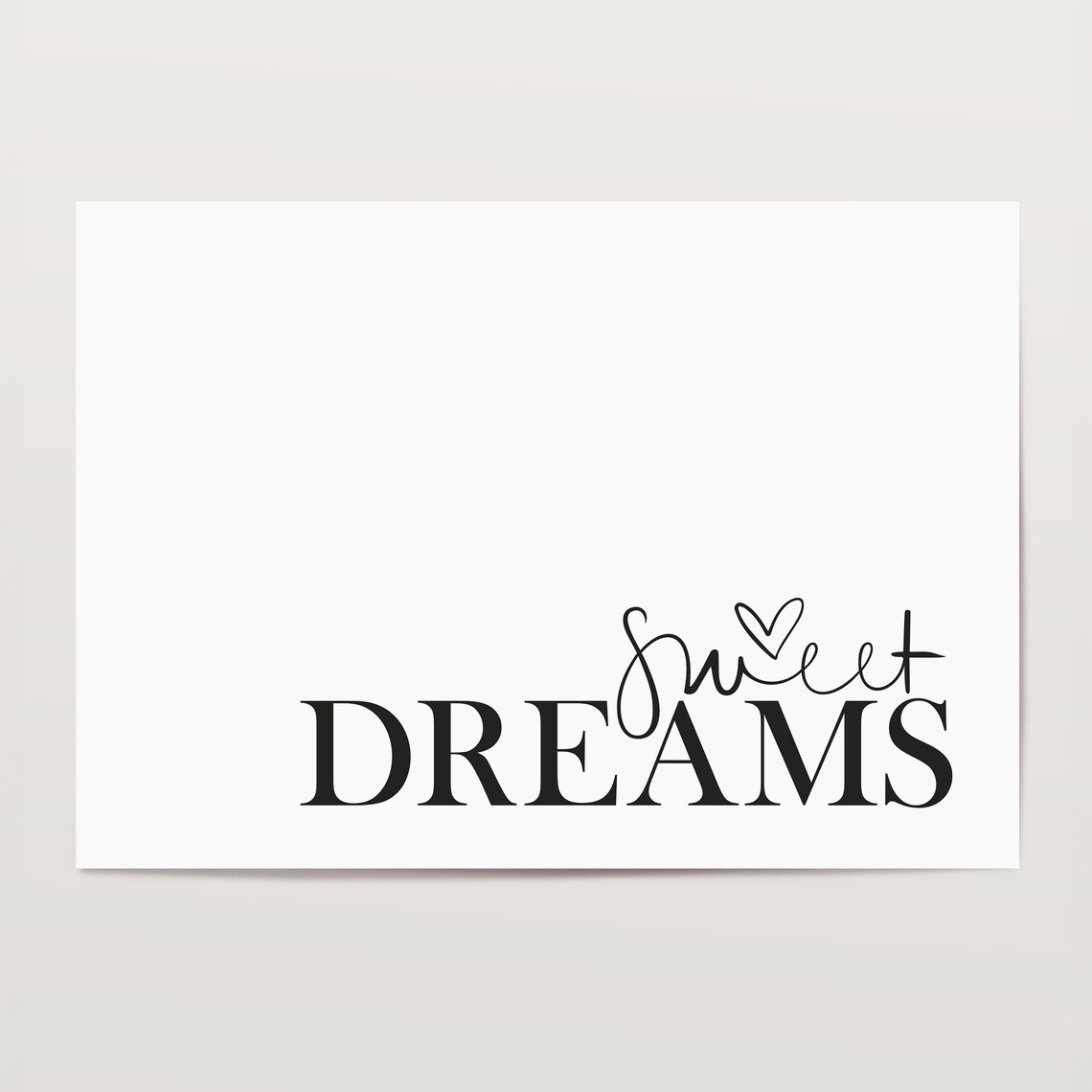Sweet Dreams Typography Art Print, Nursery Decor - Image 4