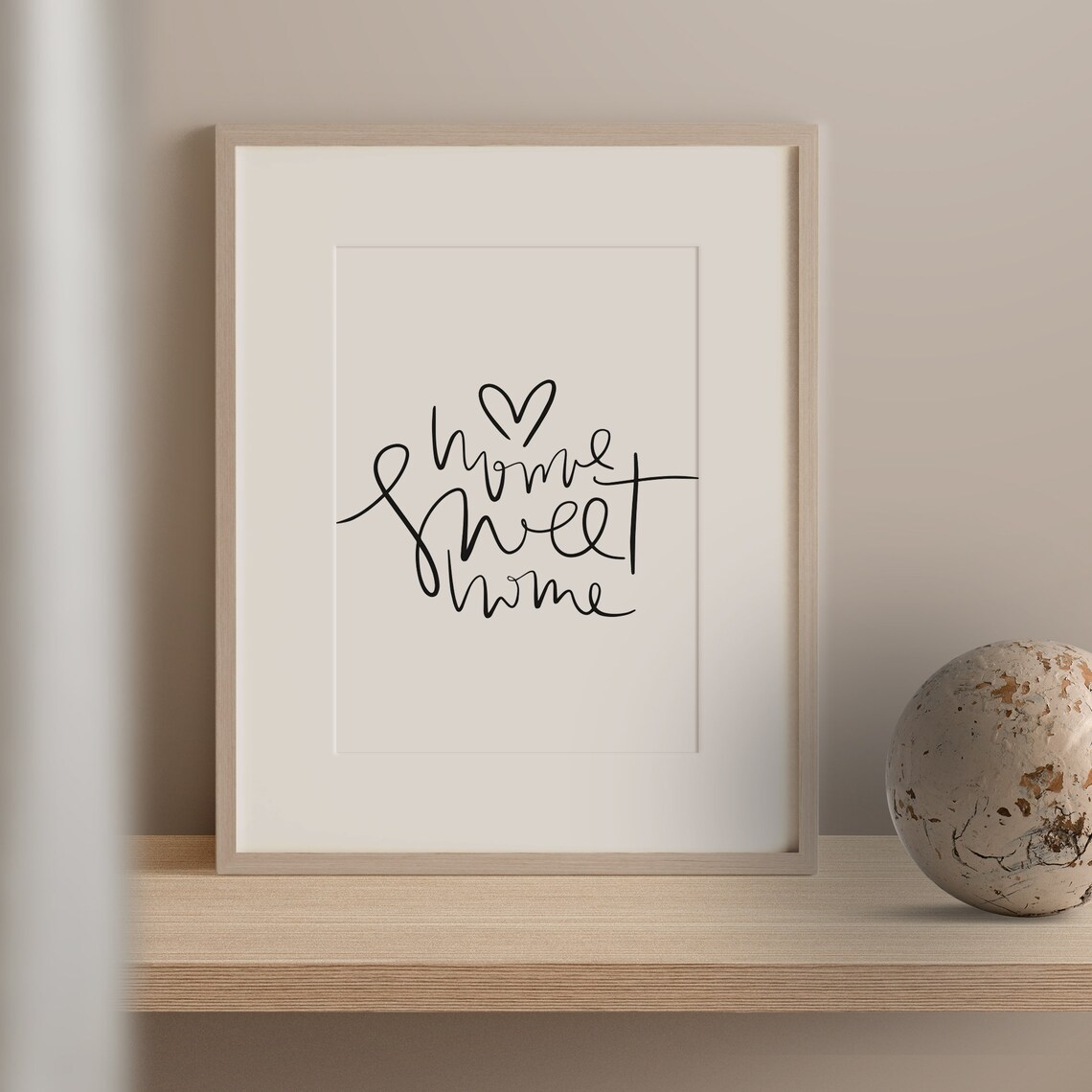 Home Sweet Home Typography Art Print, Family Love - Image 2