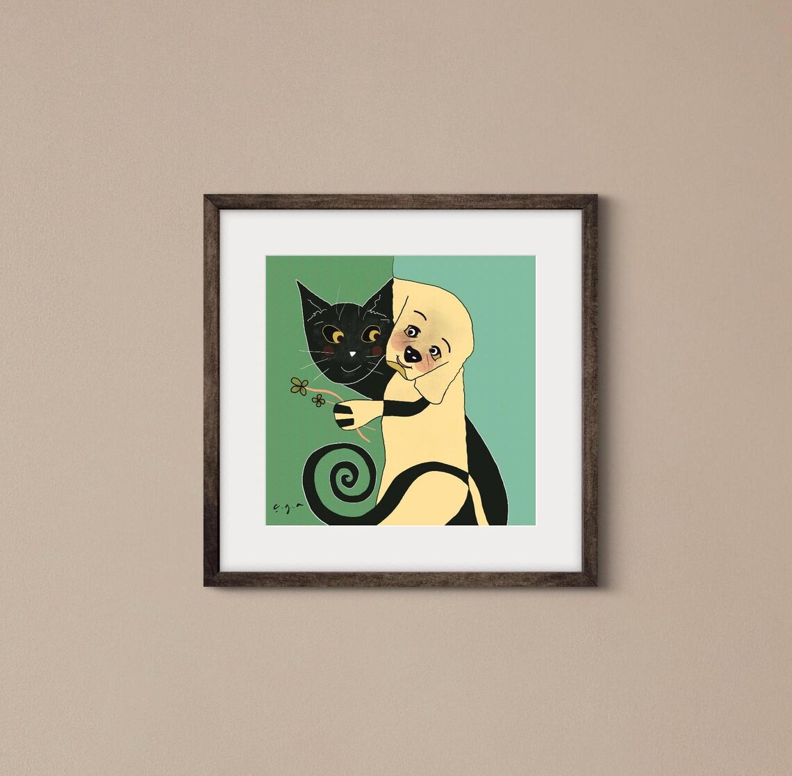 The Unity of the Cat and the Dog Illustration
