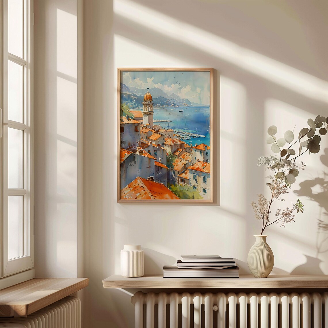 Split Watercolor Painting Croatia Travel Poster - Image 4