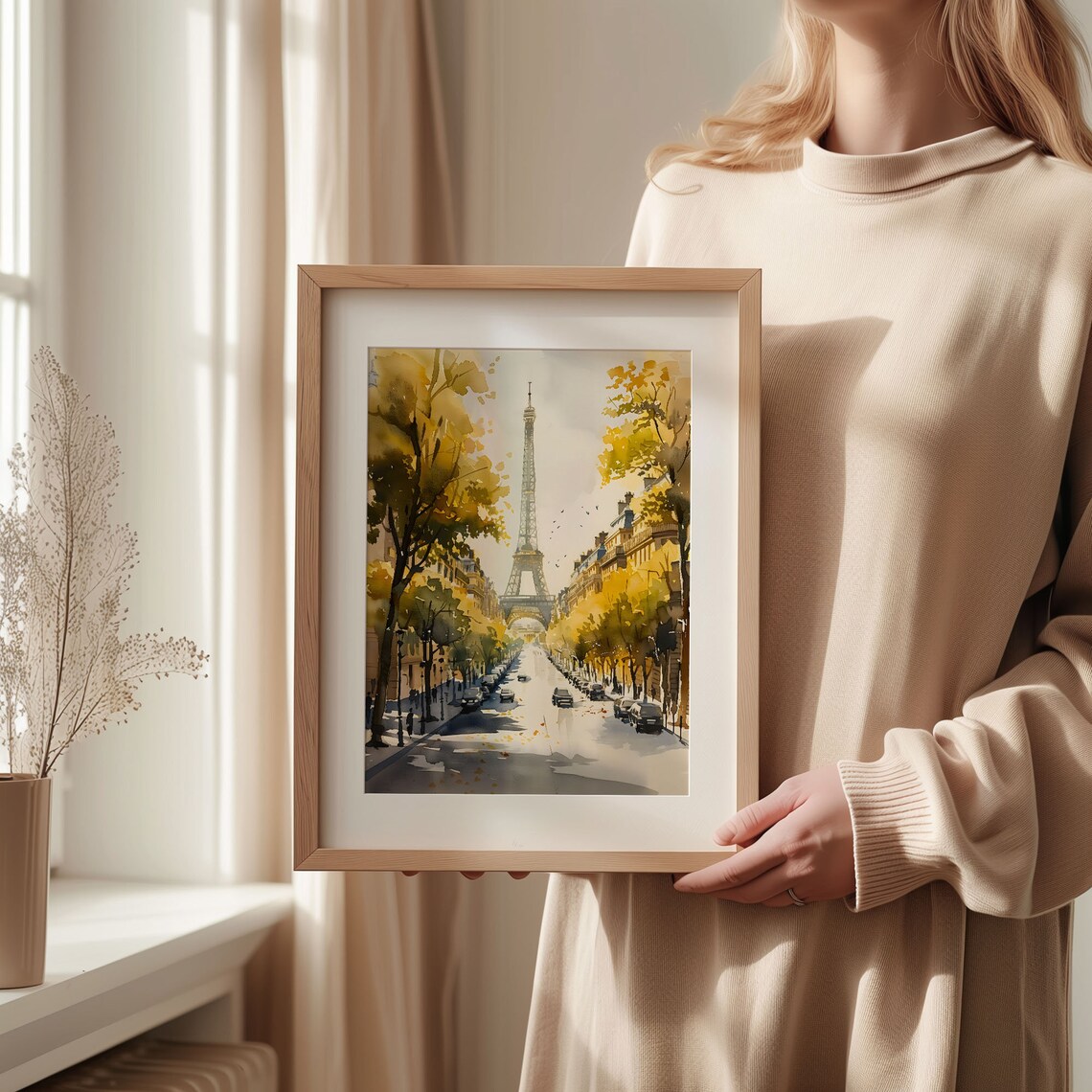 Watercolor Painting Paris Wall Art Paris Travel Poster France Home Dcor Art Lover Gift Paris Watercolor Print C30 23 - Image 2