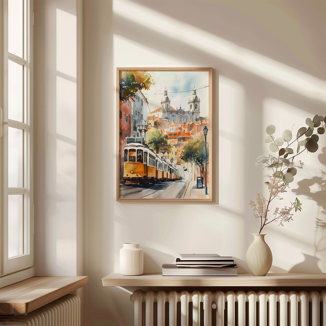 Lisbon Watercolor Travel Poster, Portugal Art Print - Image 4