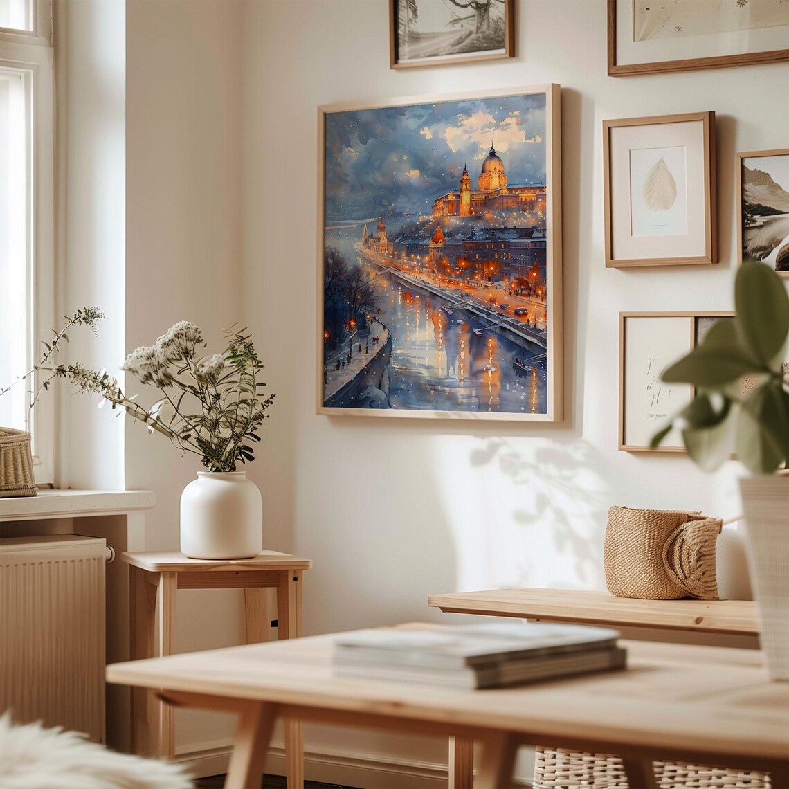 Budapest Watercolor Poster, Hungary Travel Art Print - Image 3
