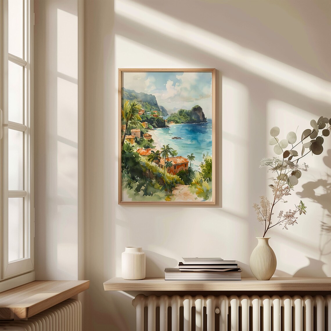 Saint Lucia Watercolor Poster, Caribbean Art Print - Image 4
