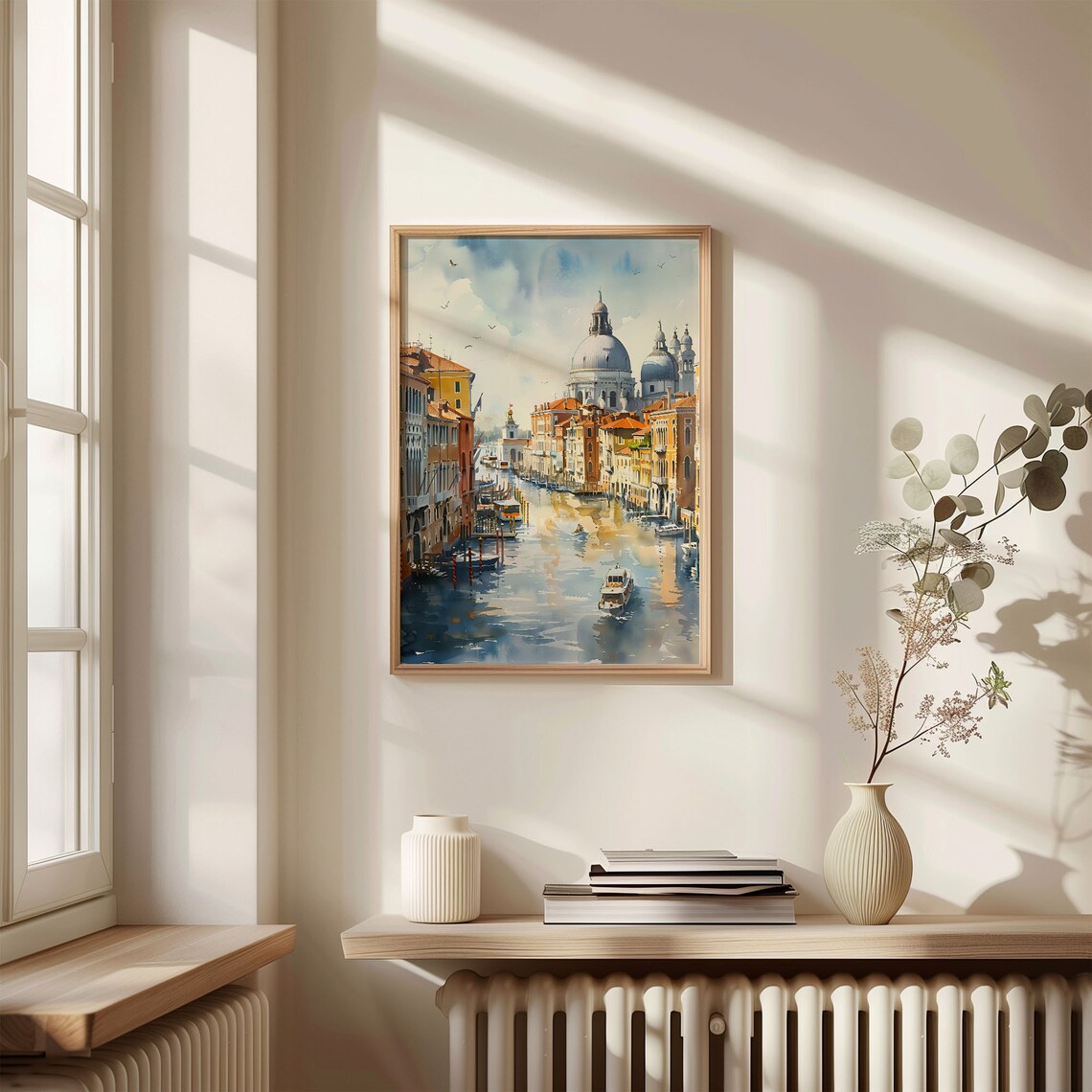 Venice Grand Canal Santa Maria Salute Domes Watercolor Poster - Image 4
