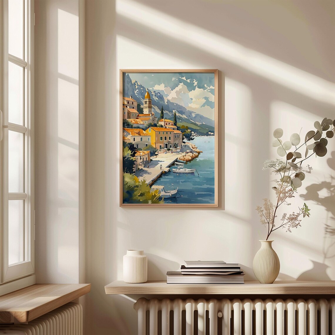 Makarska Watercolor Painting Croatia Travel Poster - Image 4