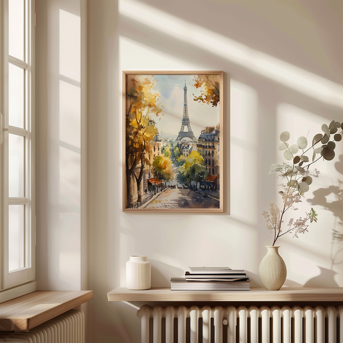 Eiffel Tower Watercolor Travel Poster, Paris - Image 4