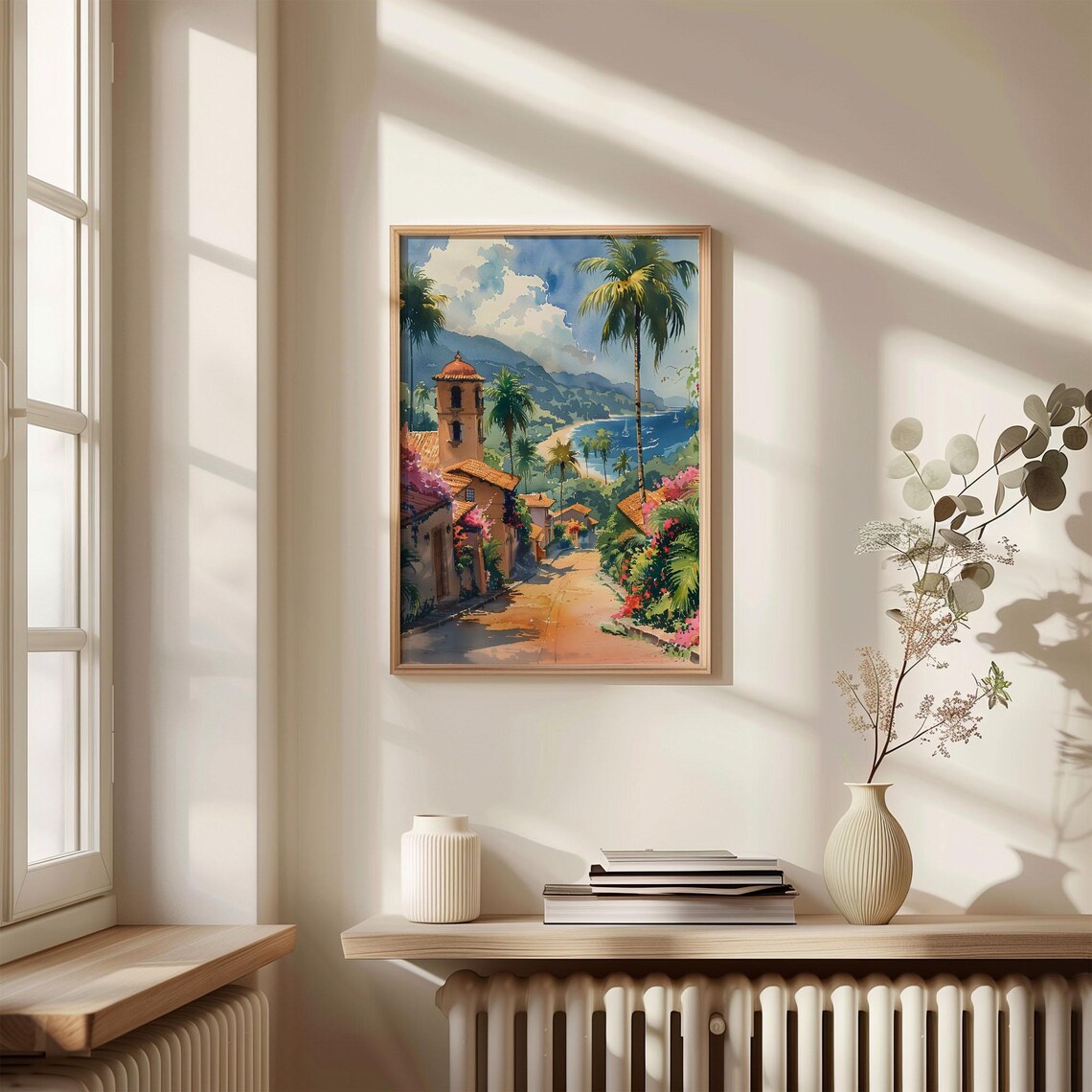 Puerto Vallarta Watercolor Painting Travel Poster - Image 4