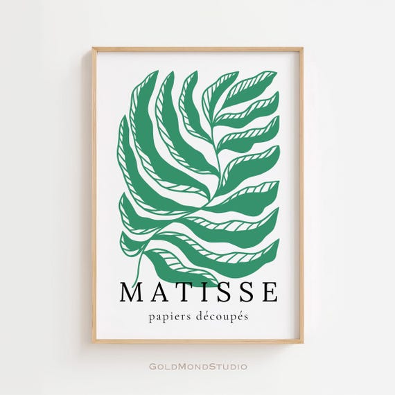 Matisse Poster Henri Matisse Print Matisse Cut Outs Wall Art Minimalist Poster Wall Decor Living Room