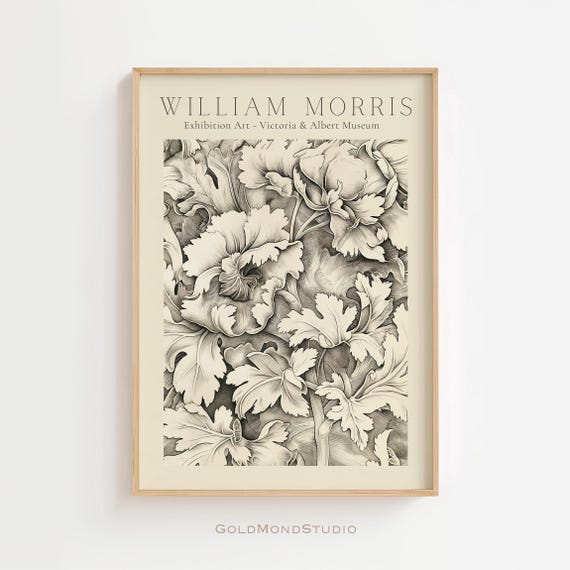 William Morris Vintage Botanical Wall Art Print