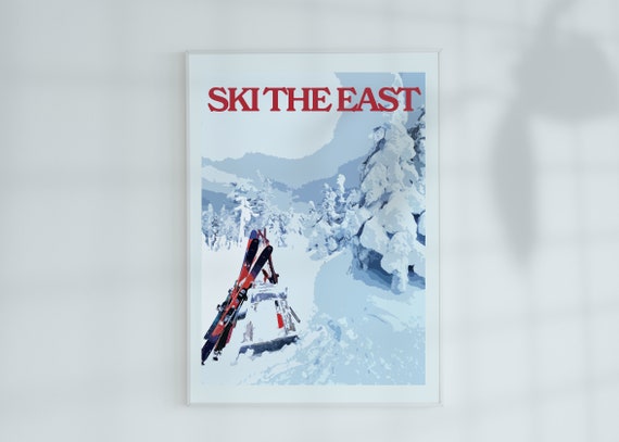 Ski The East Poster Wall Art