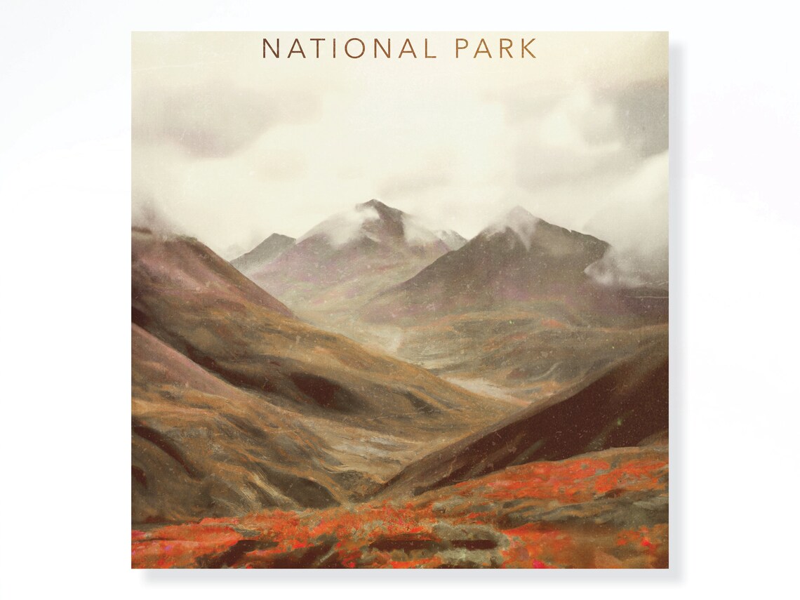 Denali Vintage National Park Travel Poster - Image 2