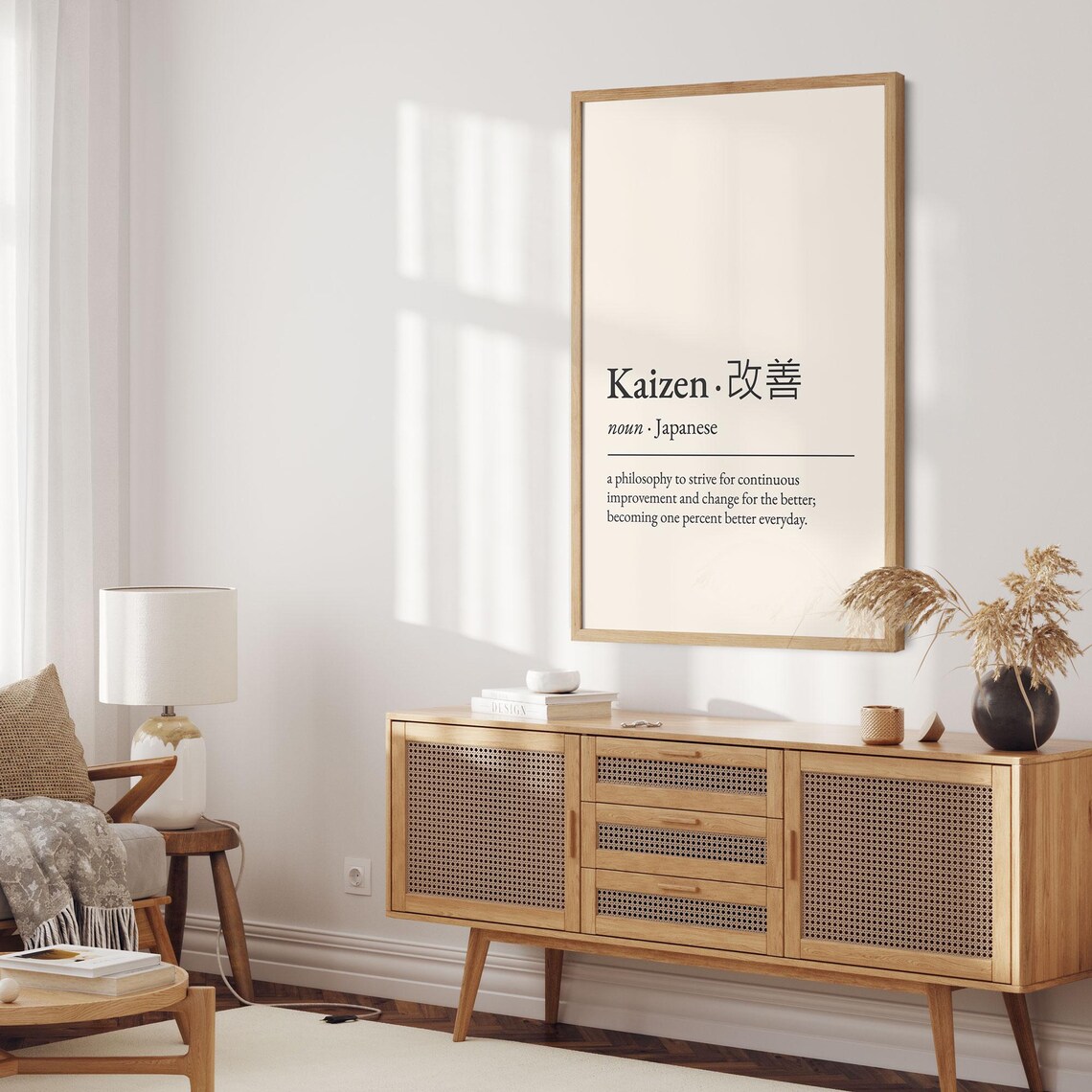 Kaizen Japanese Definition Continuous Improvement Philosophy Office Poster - Image 2