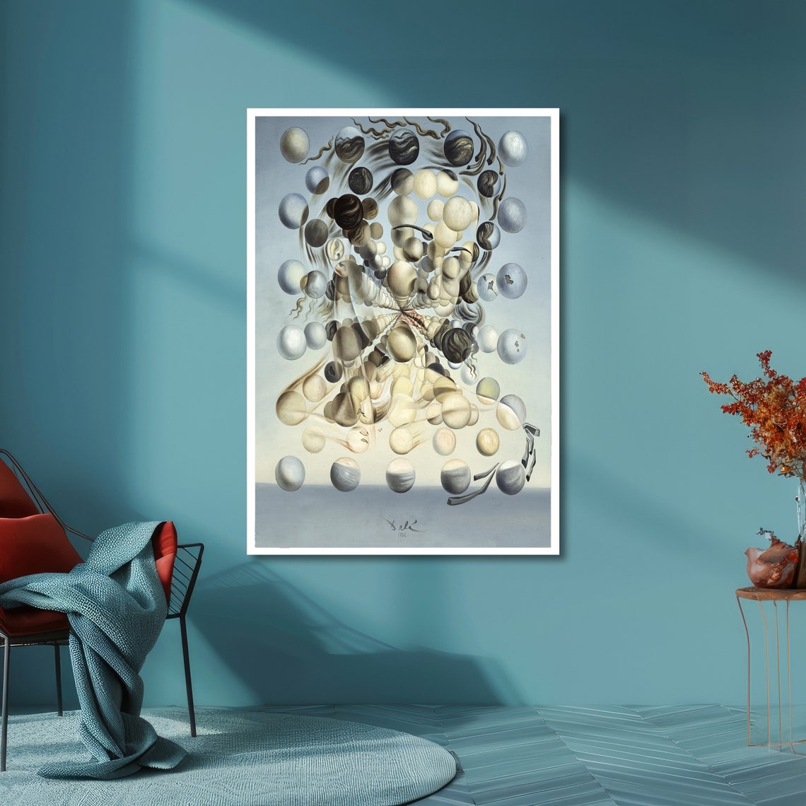 Dali Galatea of the Spheres Atomic Head Surrealist Art Poster - Image 6