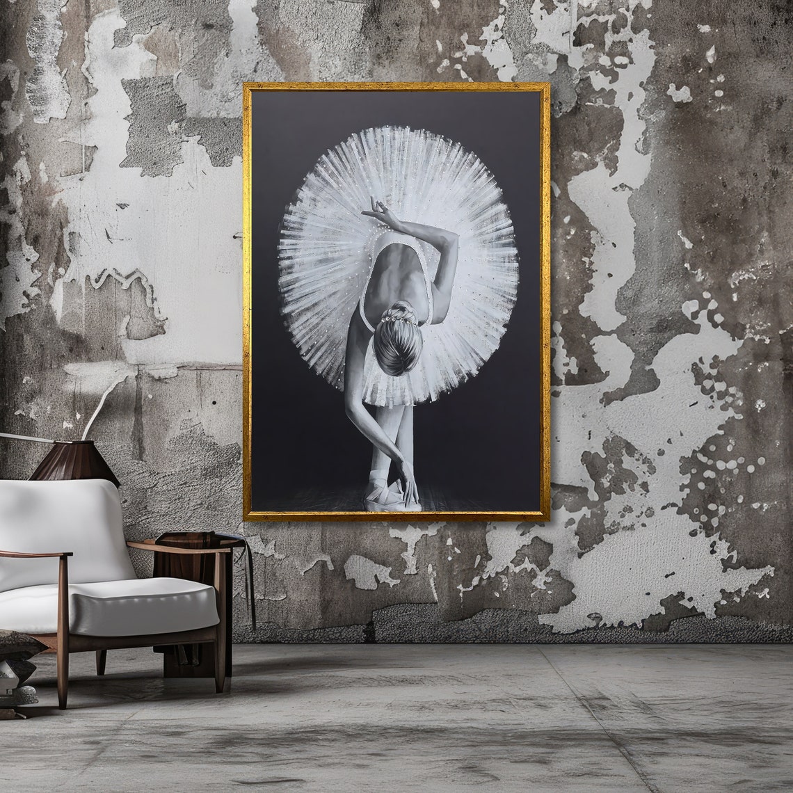 Elegant Ballerina Art Black And White Ballet Print Graceful Dance Wall Decor Wall Art Design Ready To Hang Decoration - Image 5