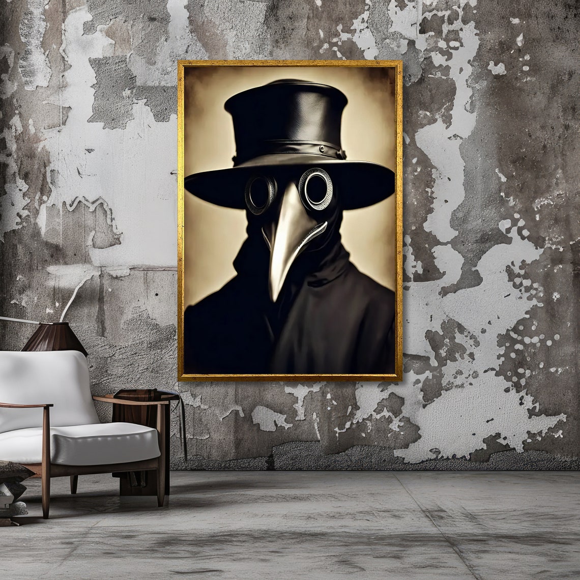 Plague Doctor Art Gothic Wall Decor Historical Art Print Ready To Hang - Image 3