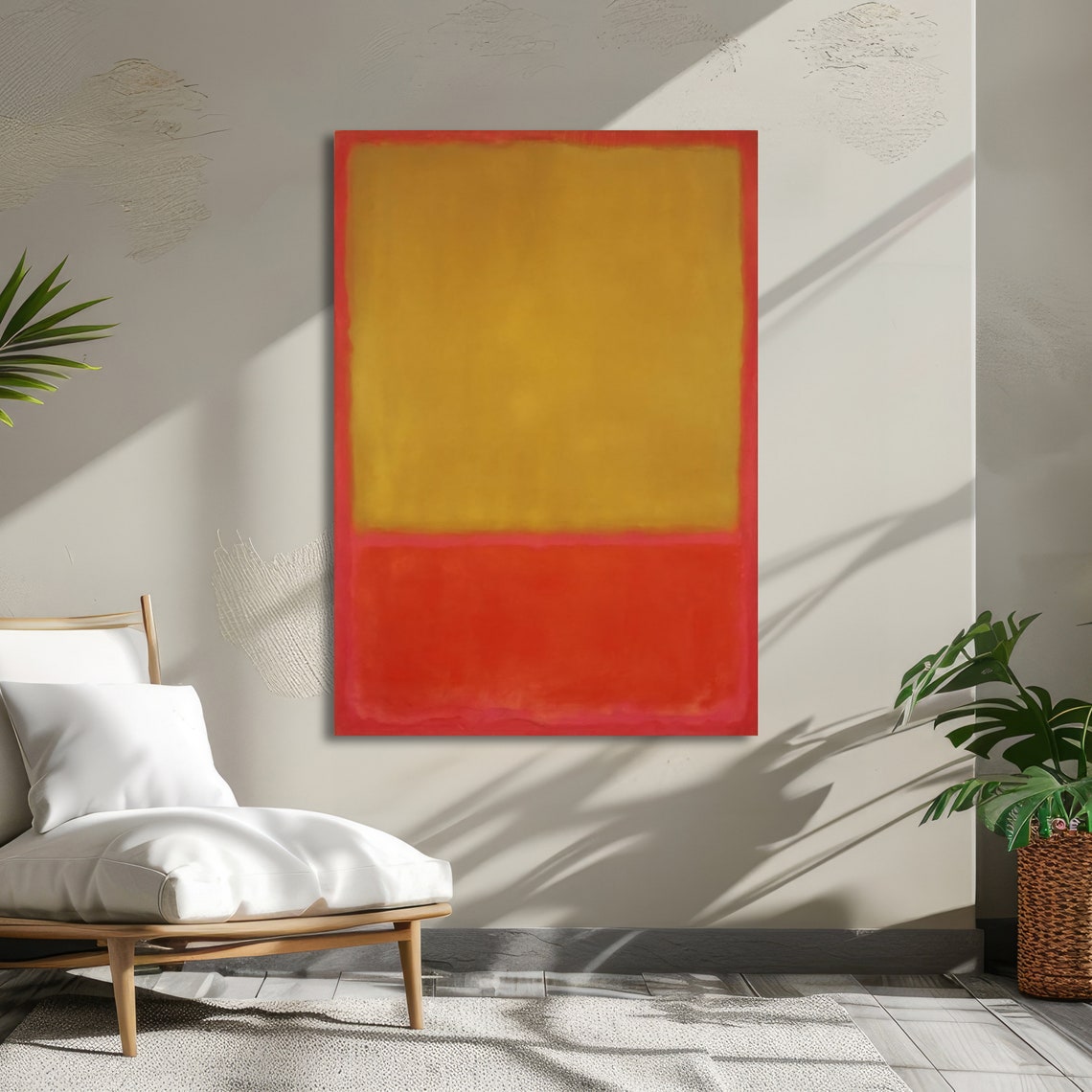 Sunset Serenity Rothko Inspired Abstract Ready To Hang Art - Image 5