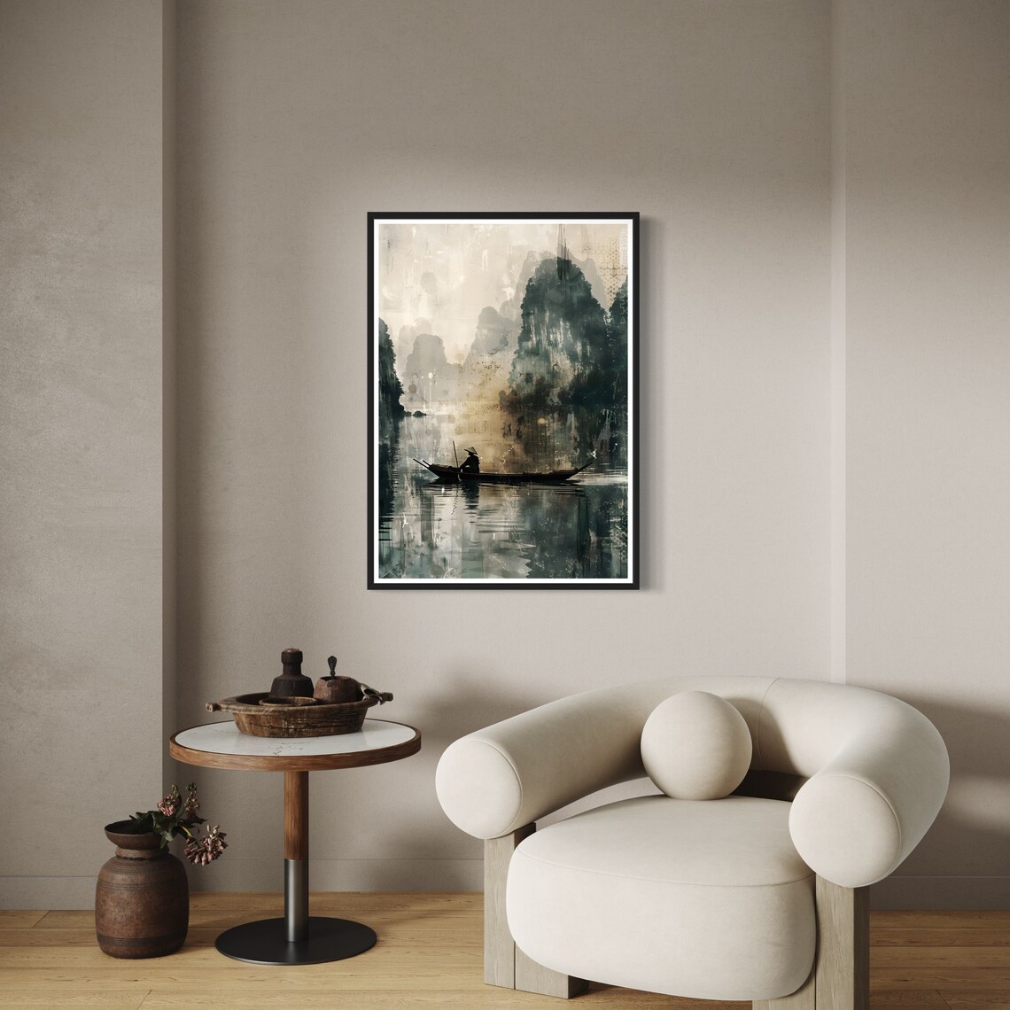 Ha Long Bay Vietnam Travel Poster, Landscape Art Print - Image 4
