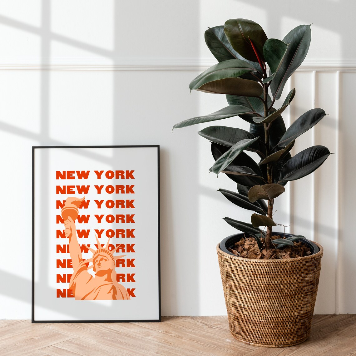 New York City Statue Of Liberty Pop Art Travel Decor Wall Art