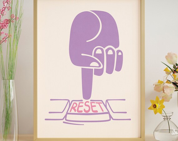 Print Wall Art Inspirational Quote Poster Modern Wall Art Purple Decor Funny Wall Art Room Decor Funny Wall Art