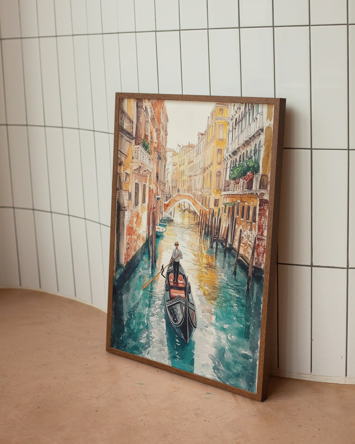 Venice Watercolor Travel Poster, Venezia Italy - Image 4