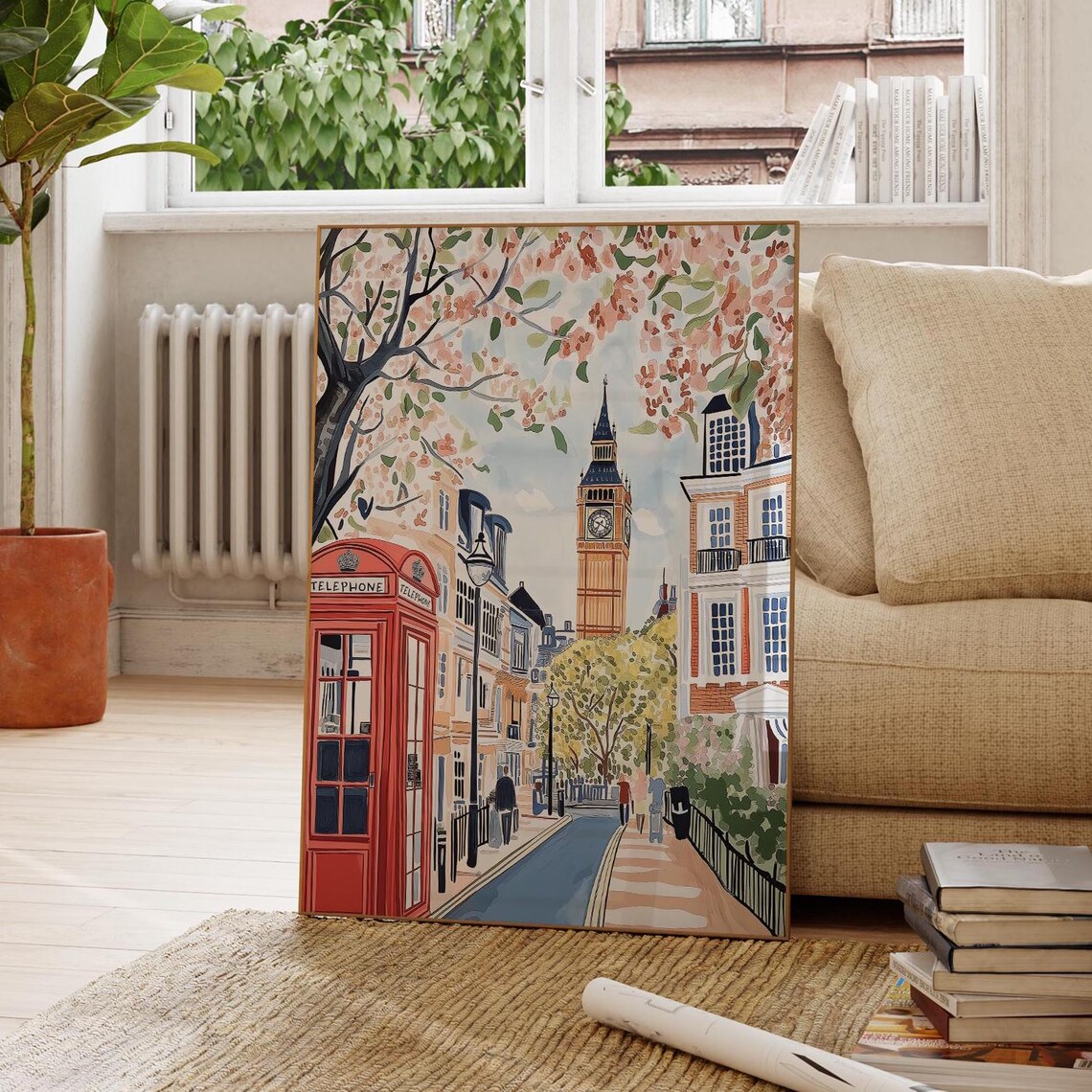 London Travel Poster, England Gift Wall Art Print - Image 3